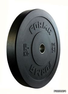 Диск бамперный 15 кг Forma (черный)