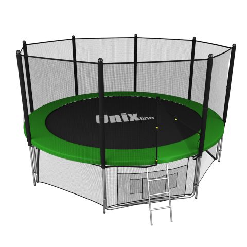 Батут Unix Line Classic 12 ft Outside (синий/зеленый)
