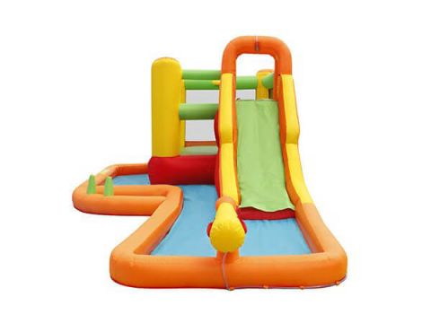 Надувной батут Happy Hop «Игра с водой» 9281 с водной горкой и бассейном