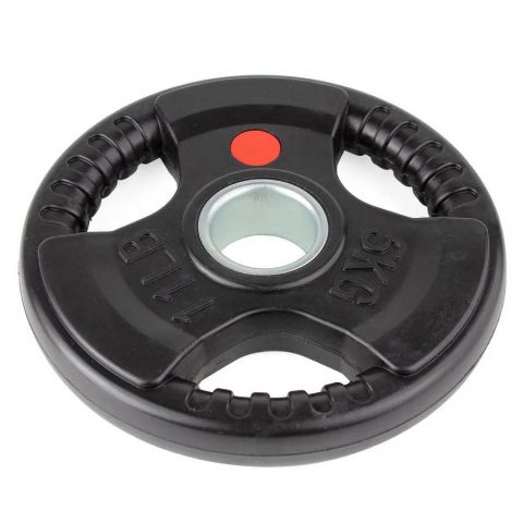 Диск обрезиненный с тройным хватом Gymmaster ANA-008 5кг
