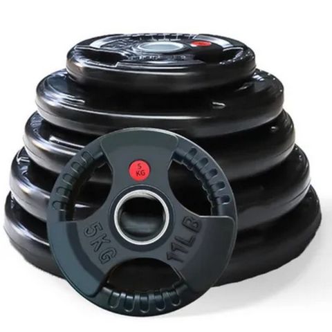 Диск обрезиненный с тройным хватом Gymmaster ANA-008 5кг