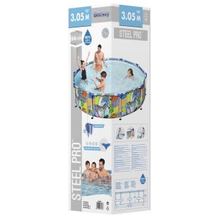 Бассейн каркасный Bestway Steel Pro 305 x 66 см, (56985)
