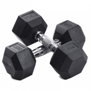 Гантельный ряд гексагональный FITNESSPORT от 2.5 до 25кг (10 пар)