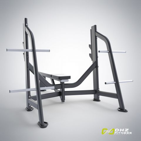 E-7043 Скамья-стойка для жима штанги лежа (Olympic Bench)
