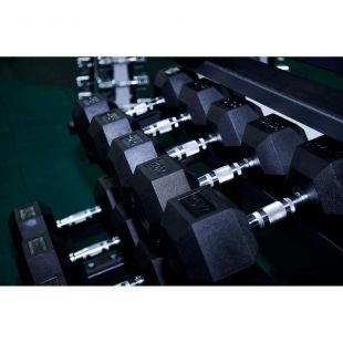 Гантель гексагональная обрезиненная PROFI-FIT 4 кг