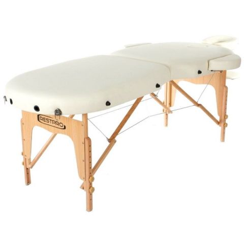 Массажный стол Restpro VIP OVAL 2 крем (Витринный экземпляр)