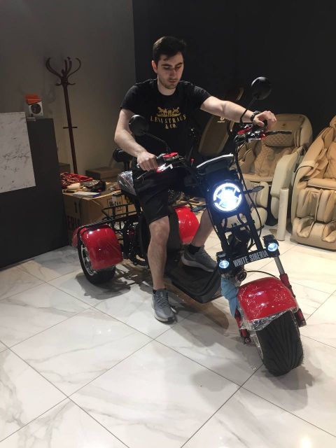 Электротрицикл WHITE SIBERIA PRO TRIKE 3000W Red