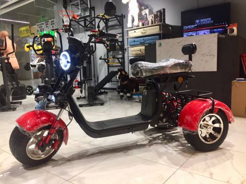 Электротрицикл WHITE SIBERIA PRO TRIKE 3000W Red