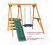 Качели Babygarden с горкой 1.8м