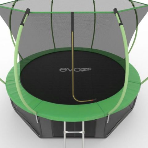 Батут EVO JUMP External 12ft + Lower net (зеленый/синий)