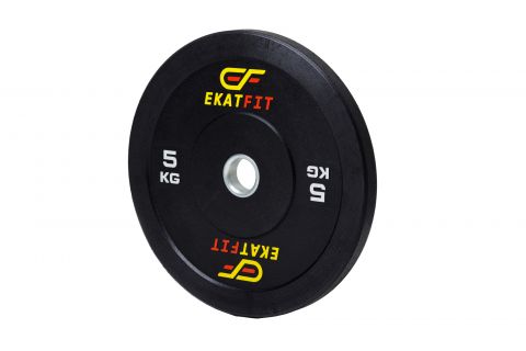 Диск бамперный EkatFit 5 кг (черный) 