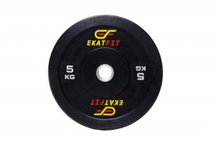 Диск бамперный EkatFit 5 кг (черный) 
