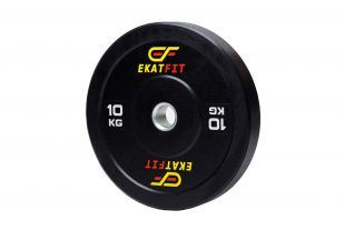 Диск бамперный EkatFit 10 кг (черный)