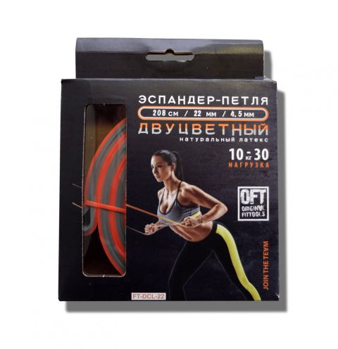 Эспандер-петля двуцветный Original FitTools 10-30 кг